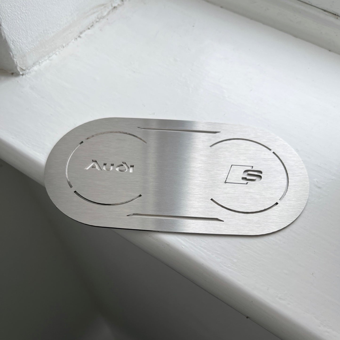 AUDI A3 S3 8V MK3 STAINLESS STEEL CUPHOLDER COVER