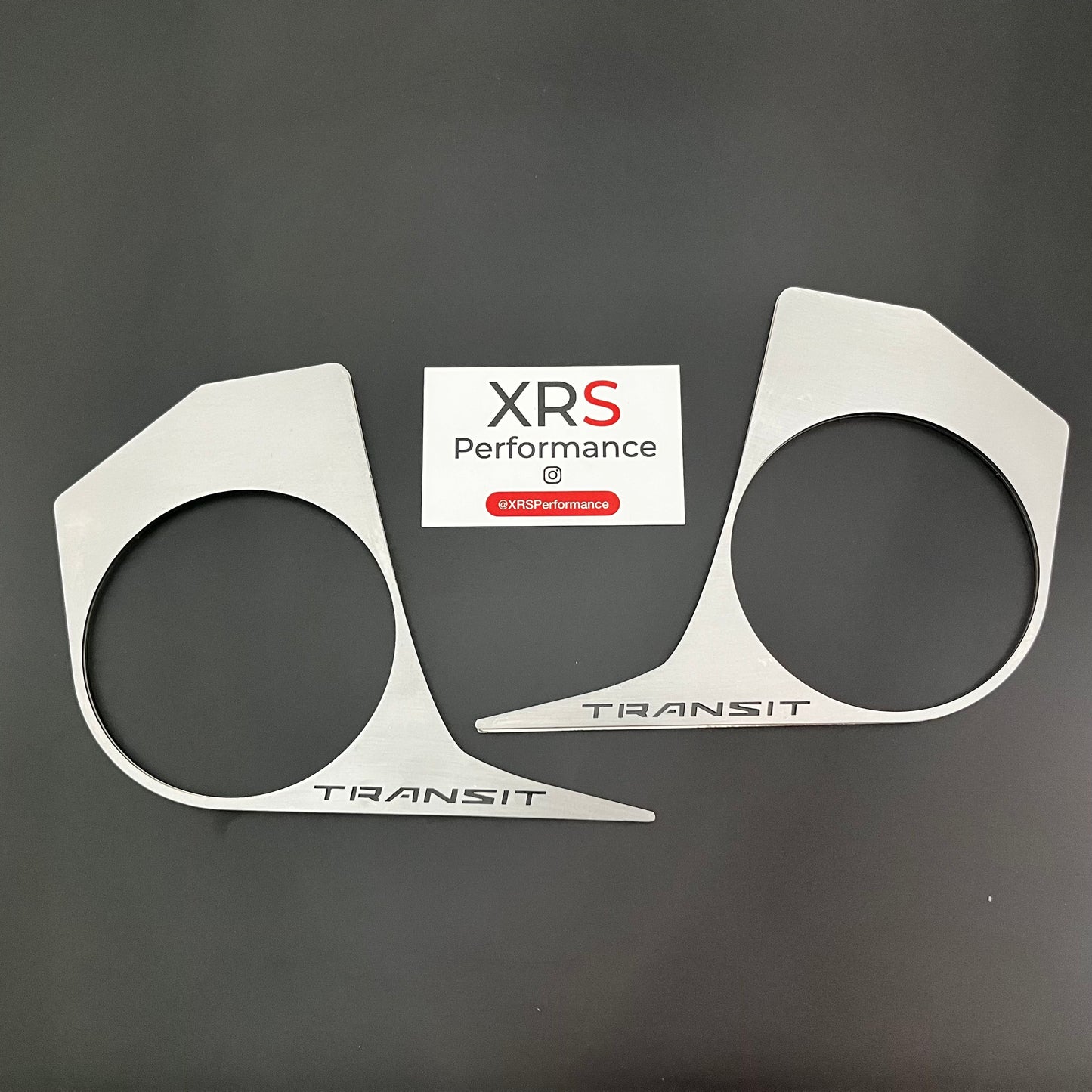 FORD TRANSIT CUSTOM DASH TRIM PAIR STAINLESS STEEL