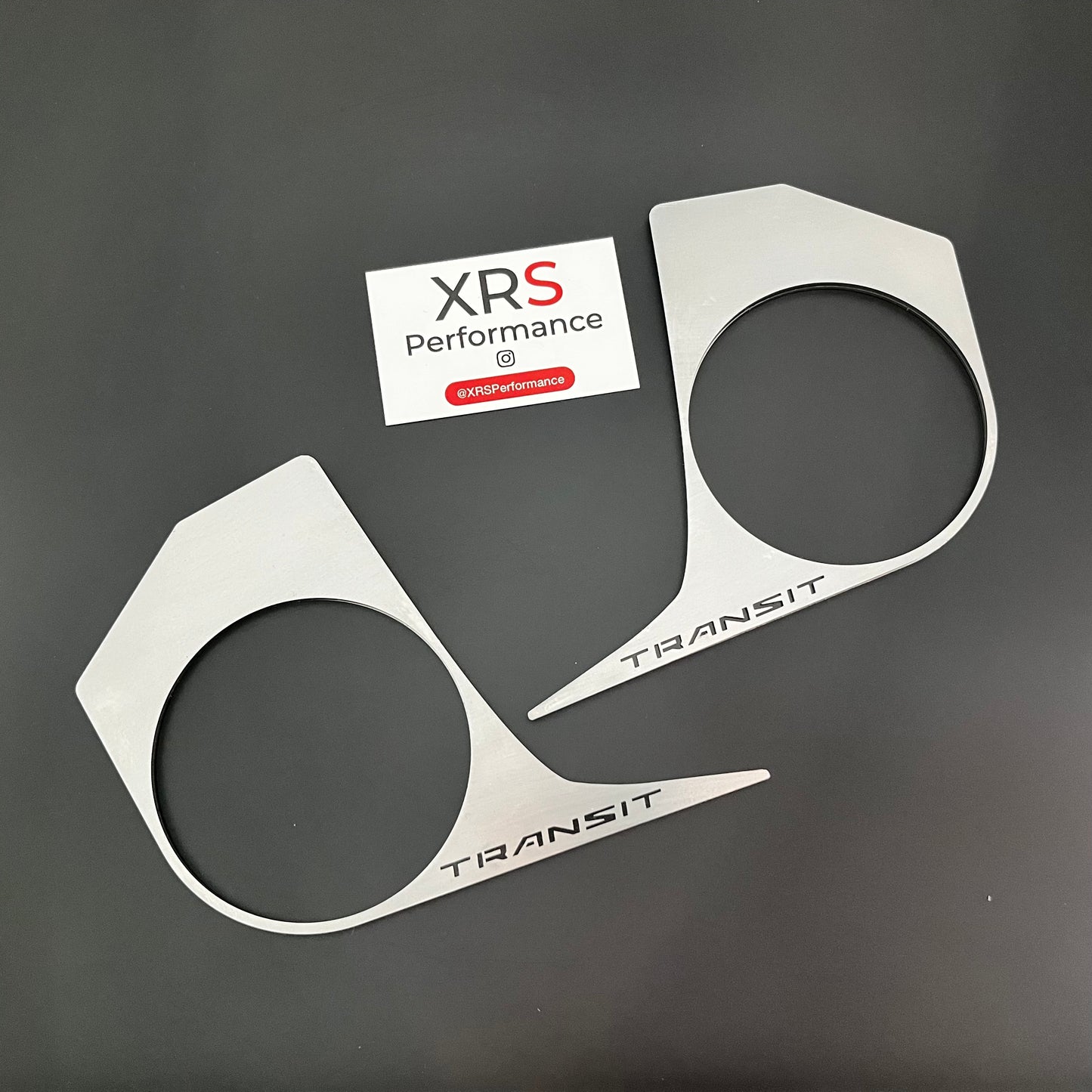 FORD TRANSIT CUSTOM DASH TRIM PAIR STAINLESS STEEL