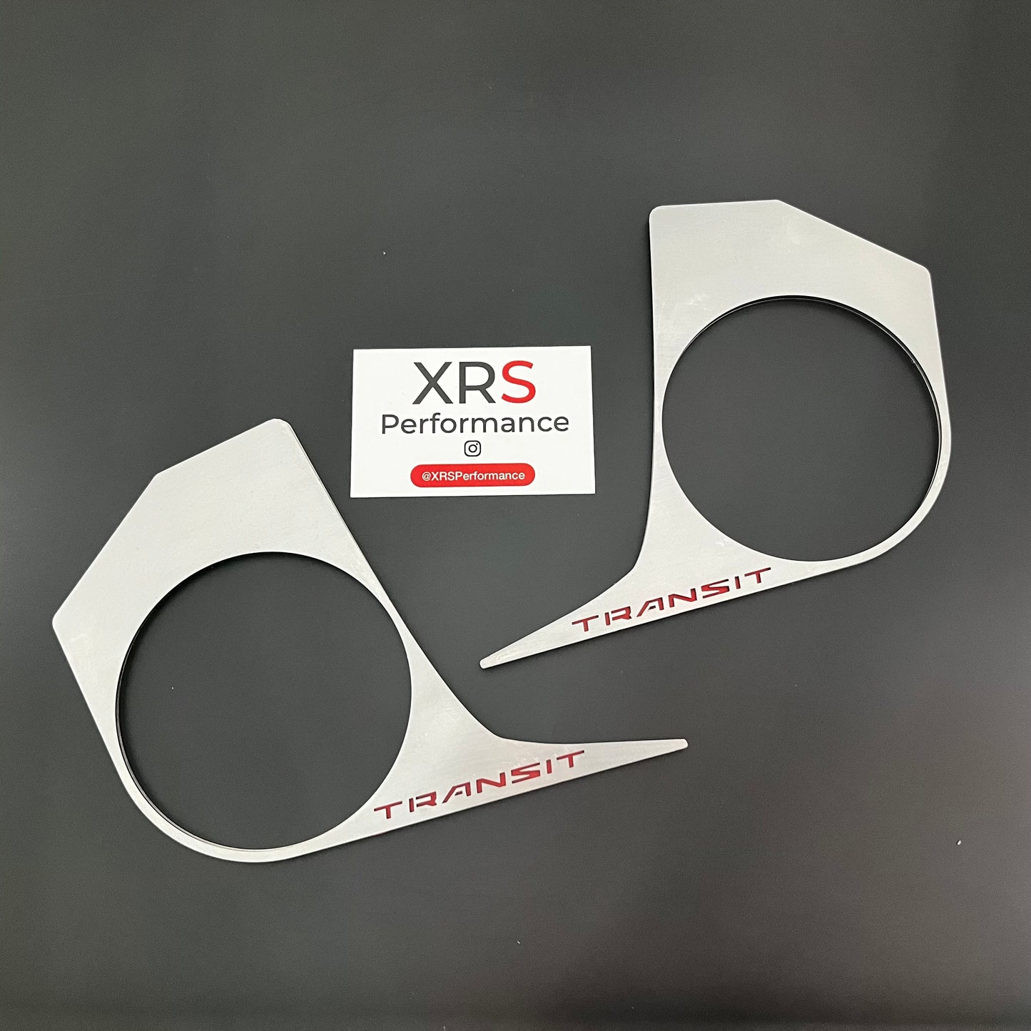 FORD TRANSIT CUSTOM DASH TRIM PAIR STAINLESS STEEL