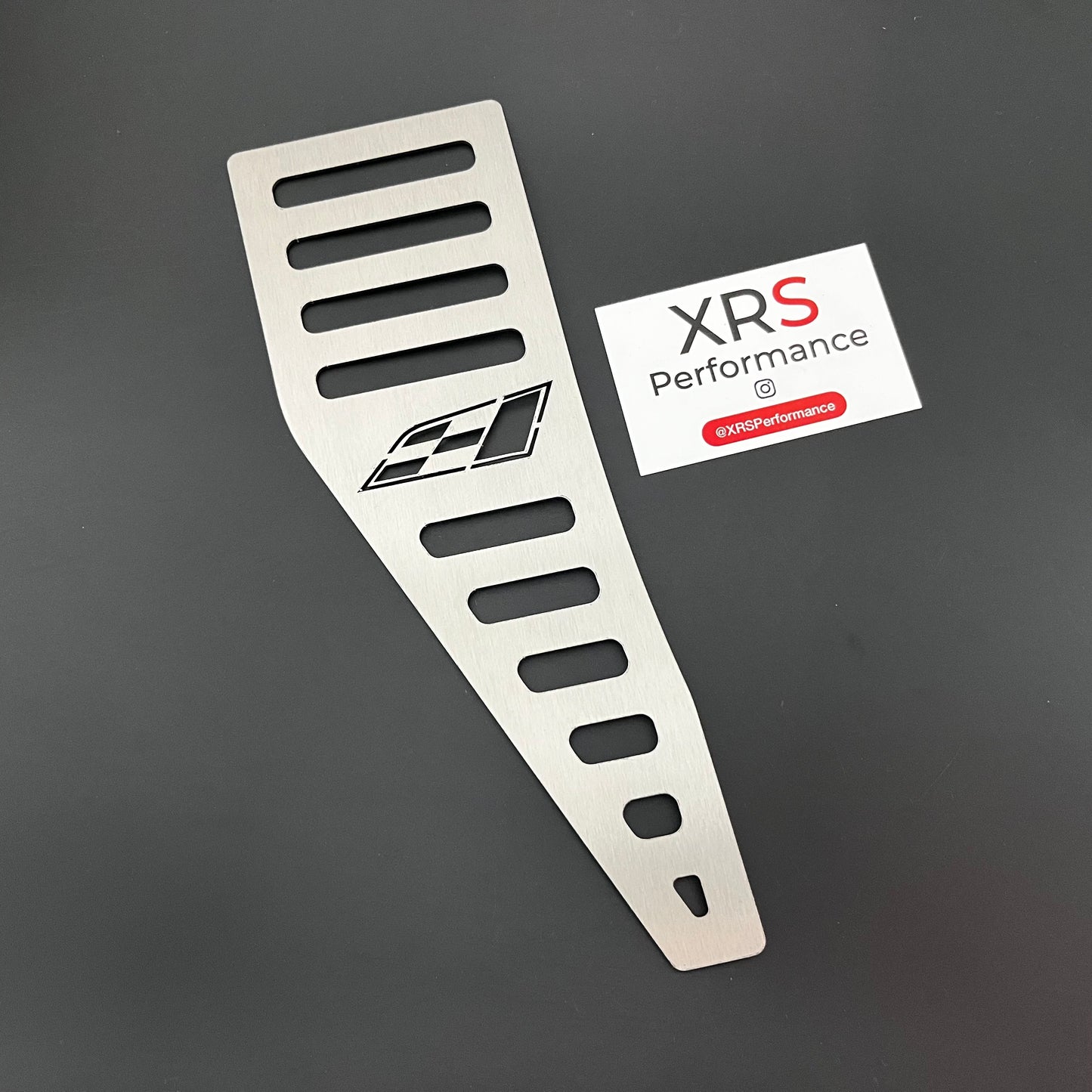 SEAT LEON CUPRA FLAG MK3 MK4 AUTO STAINLESS STEEL FOOTREST