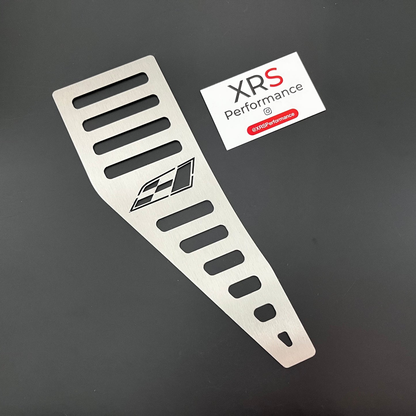 SEAT LEON CUPRA FLAG MK3 MK4 AUTO STAINLESS STEEL FOOTREST