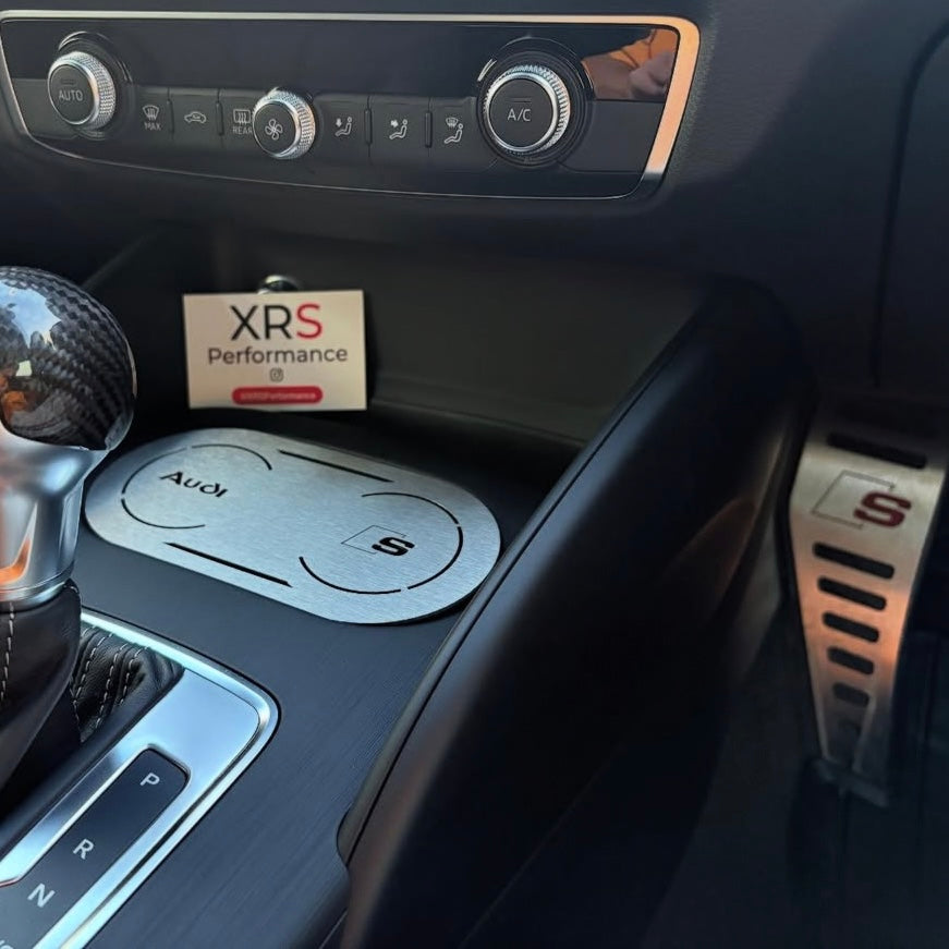 AUDI A3 S3 8V MK3 STAINLESS STEEL CUPHOLDER COVER