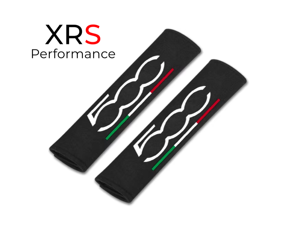 Fiat 500 Seat Belt Covers Pad Protectors x 2