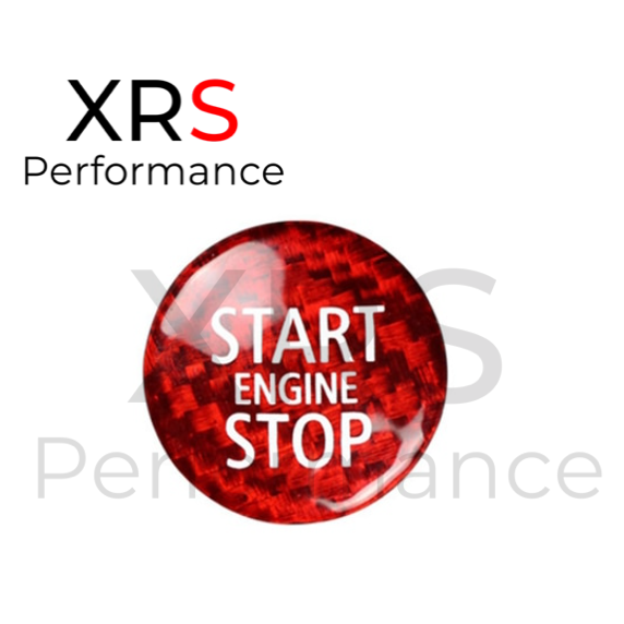 MINI R55 R56 RED CARBON START STOP BUTTON COVER