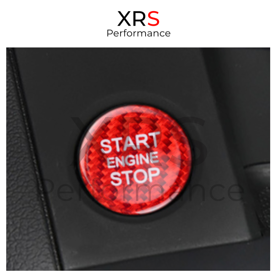 AUDI A4 A5 B8 S4 S5 RS4 RS5 RED CARBON START STOP BUTTON COVER