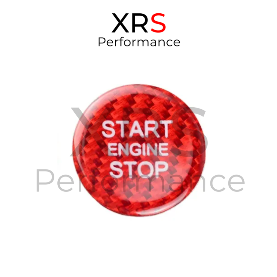 AUDI A4 A5 B8 S4 S5 RS4 RS5 RED CARBON START STOP BUTTON COVER