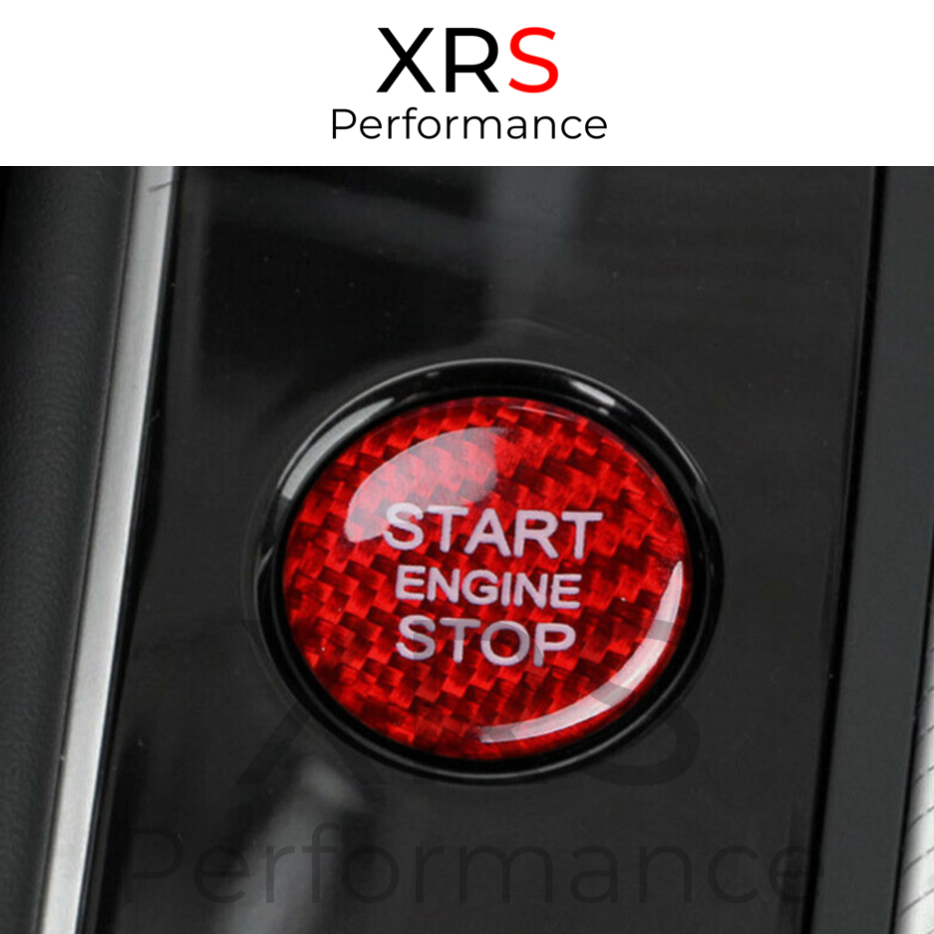 AUDI A4 A5 B8 S4 S5 RS4 RS5 RED CARBON START STOP BUTTON COVER