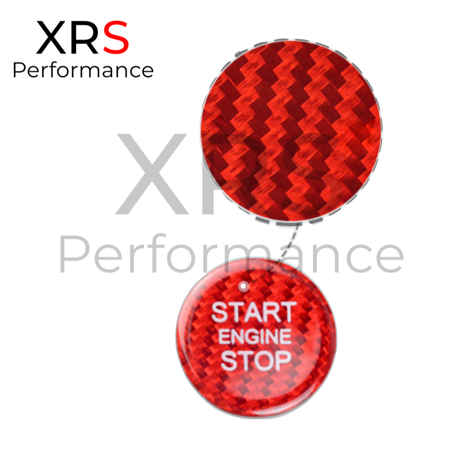 AUDI A4 A5 B8 S4 S5 RS4 RS5 RED CARBON START STOP BUTTON COVER