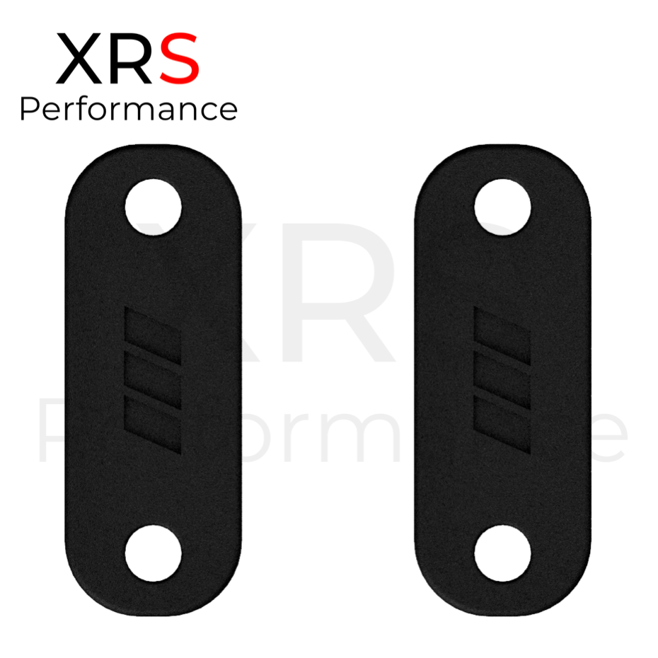 FORD FIESTA MK7 BONNET SPACER BLOCKS RISERS - RELEASE THE HEAT - 12MM - CARBON