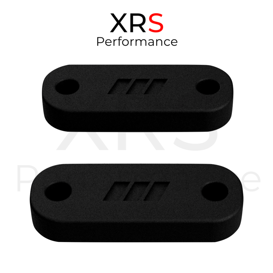 FORD FIESTA MK7 BONNET SPACER BLOCKS RISERS - RELEASE THE HEAT - 12MM - CARBON