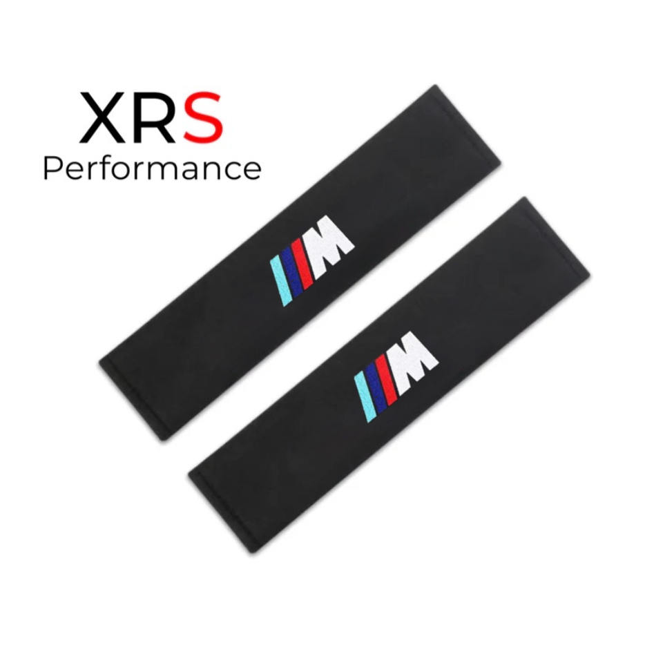 BMW M-Sport Seat Belt Covers Pad Protectors x 2