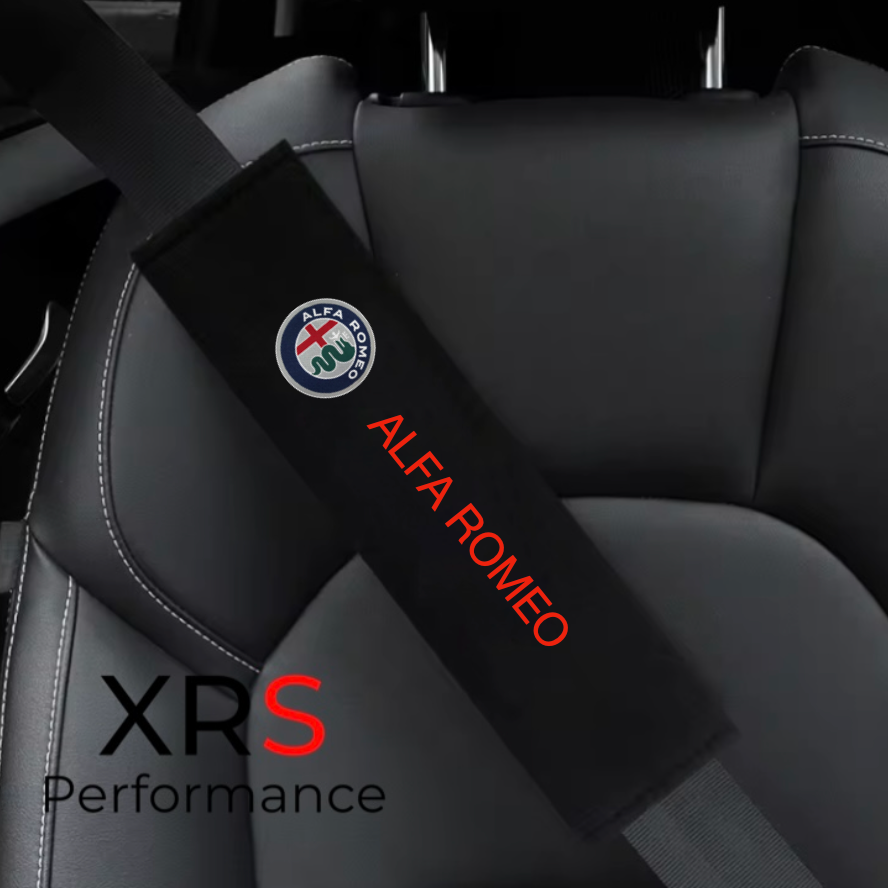 Alfa Romeo Seat Belt Covers Pad Protectors x 2