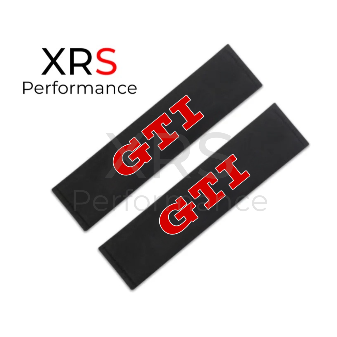 VW GTI Seat Belt Covers Pad Protectors x 2
