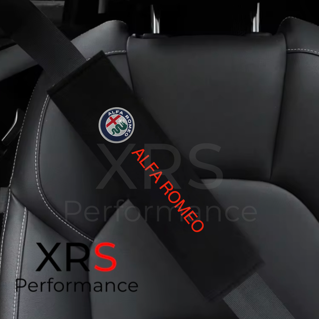 Alfa Romeo Seat Belt Covers Pad Protectors x 2