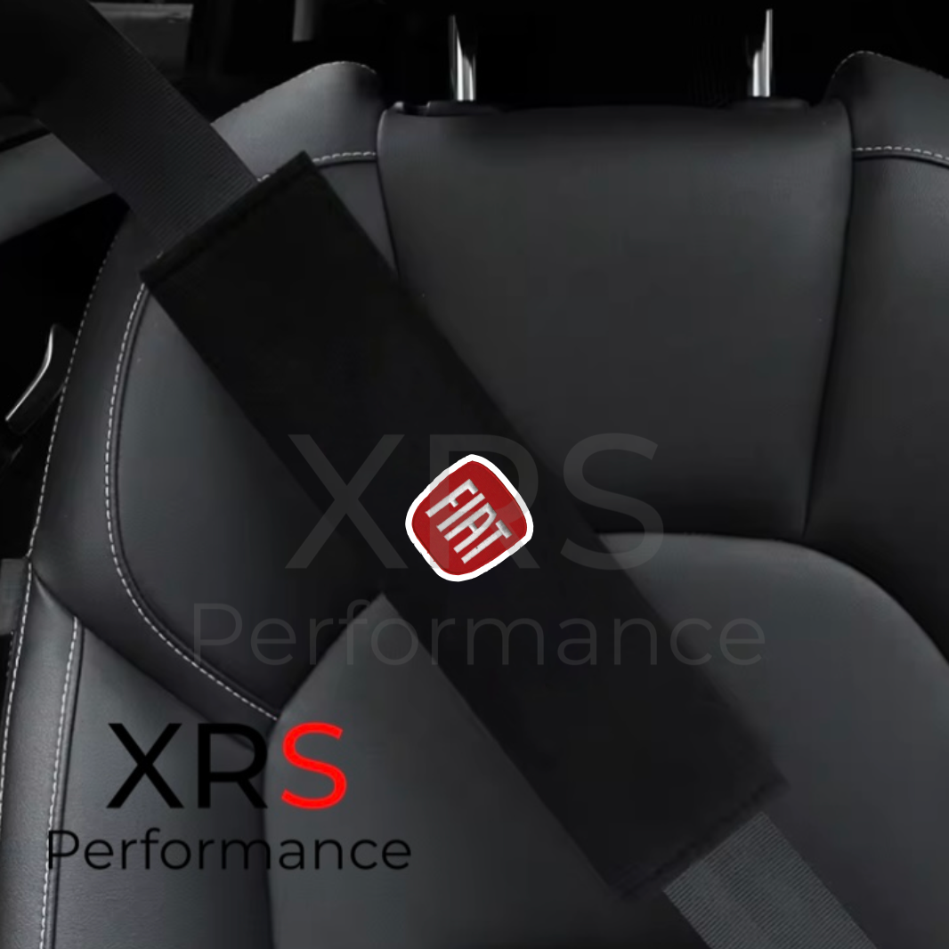 Fiat Seat Belt Covers Pad Protectors x 2