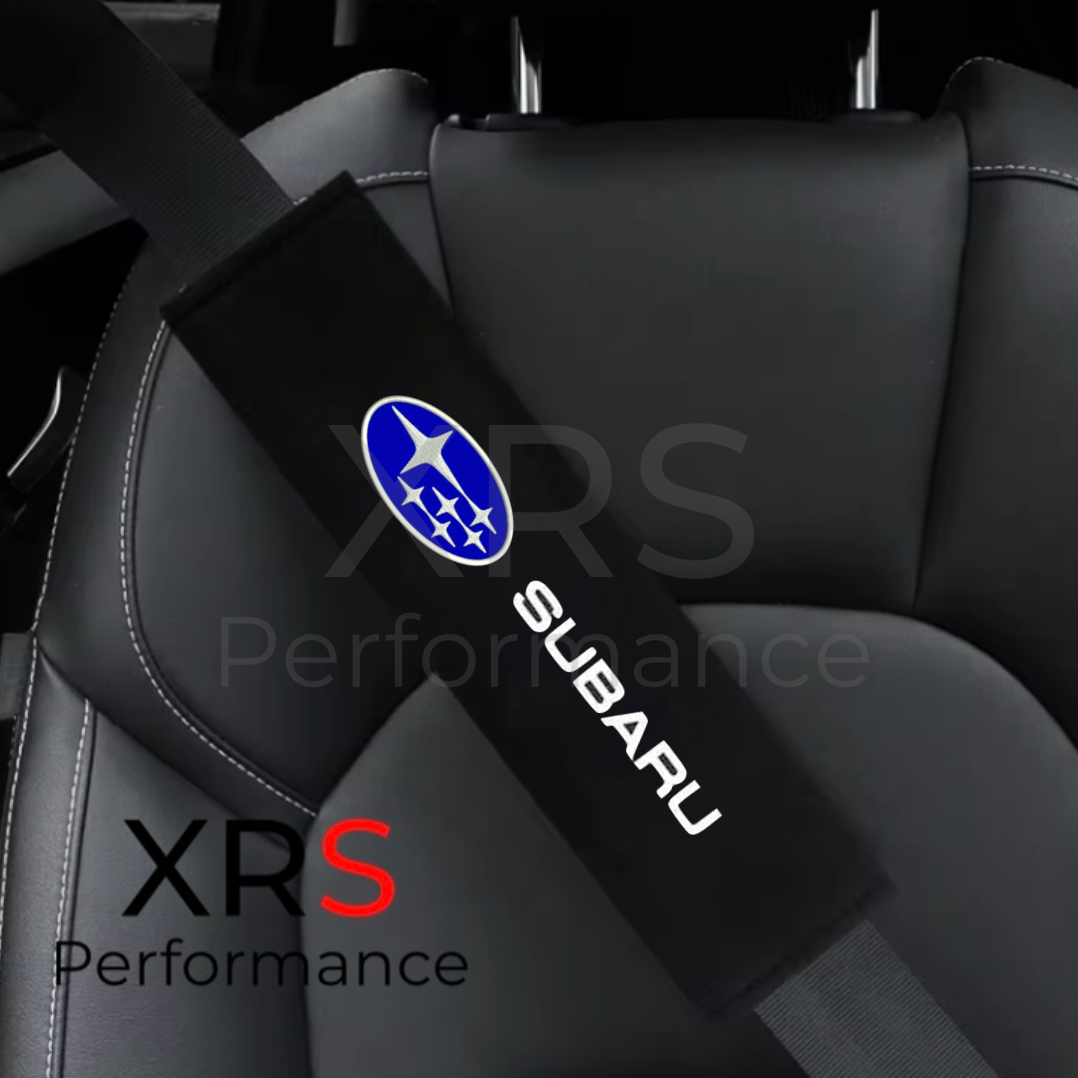 Subaru Seat Belt Covers Pad Protectors x 2