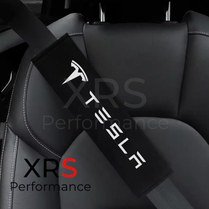 Tesla Seat Belt Covers Pad Protectors x 2
