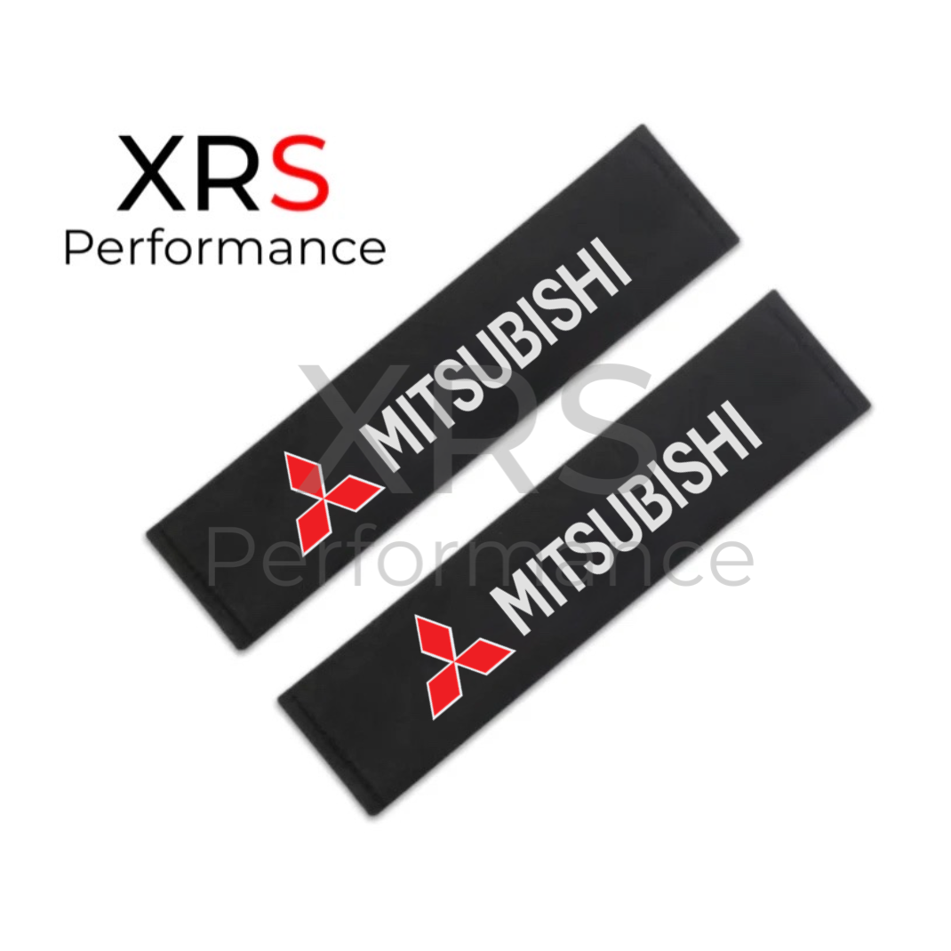 Mitsubishi Seat Belt Covers Pad Protectors x 2