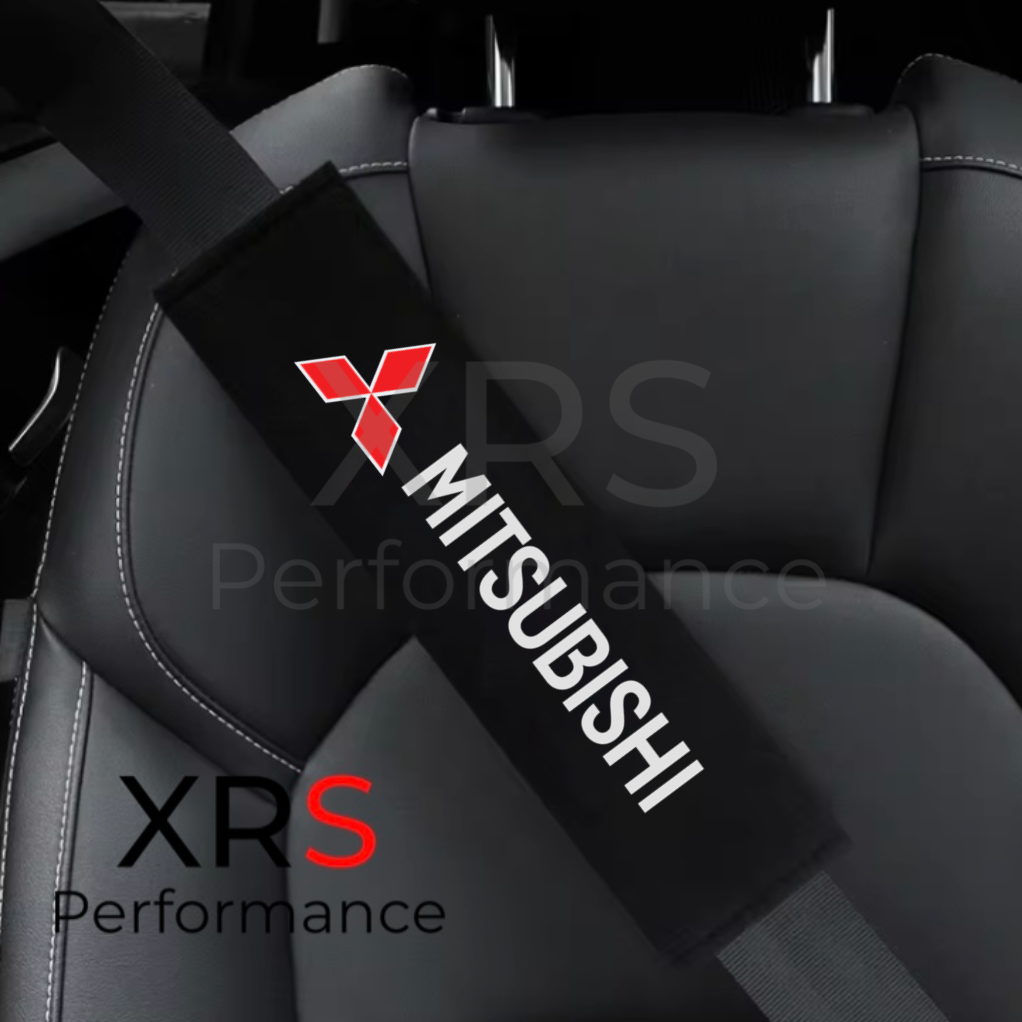 Mitsubishi Seat Belt Covers Pad Protectors x 2