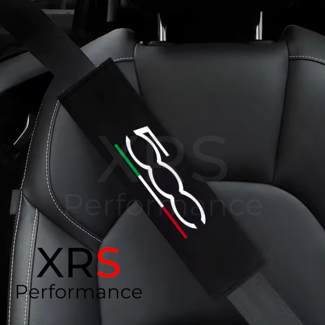 Fiat 500 Seat Belt Covers Pad Protectors x 2