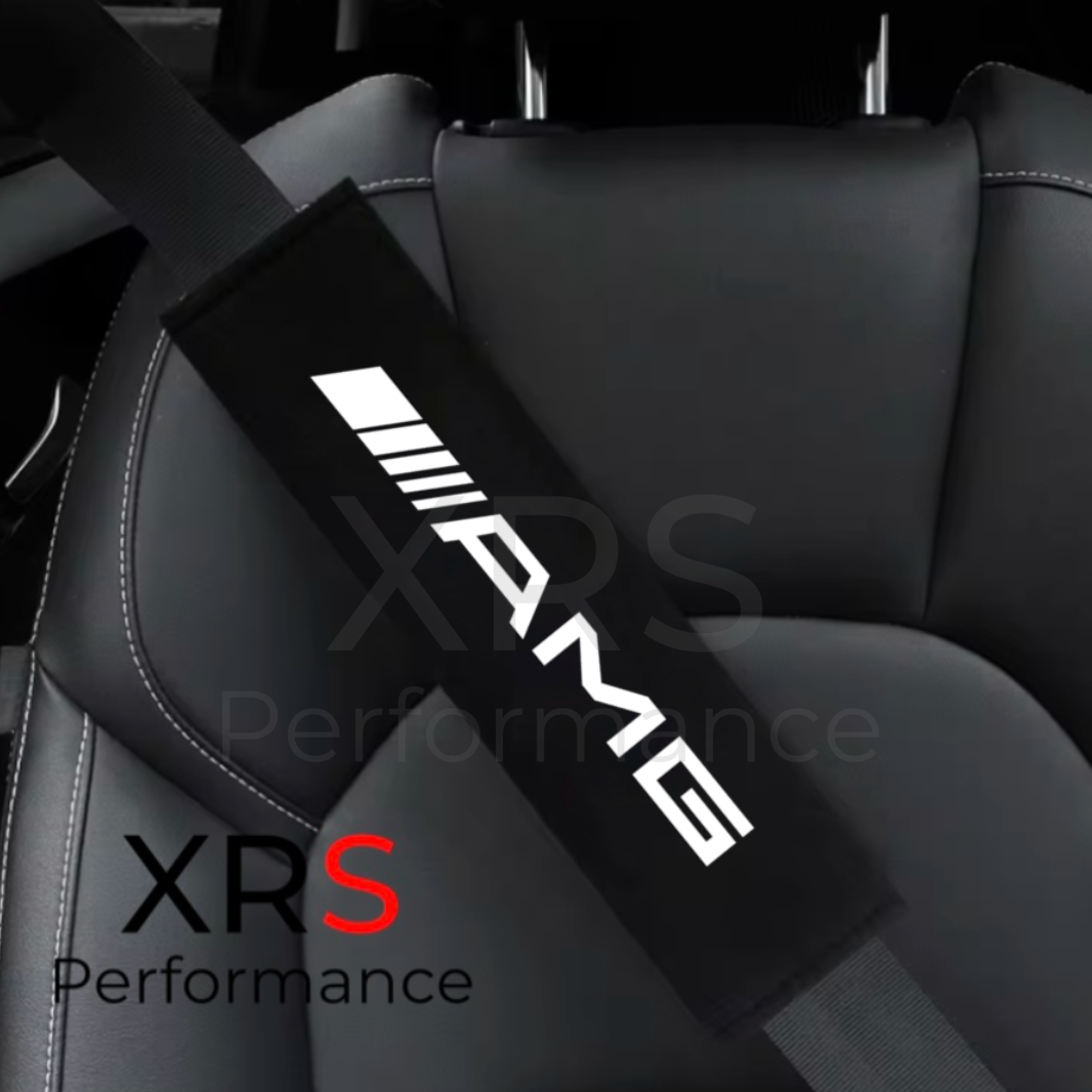 Mercedes AMG Seat Belt Covers Pad Protectors x 2