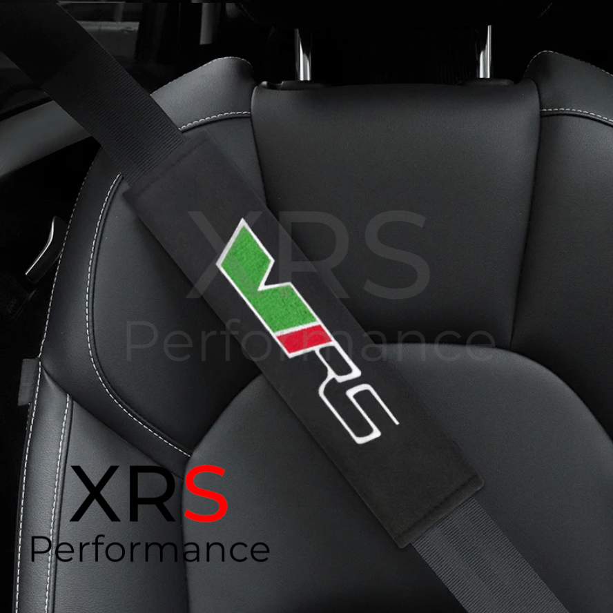 Skoda VRS Seat Belt Covers Pad Protectors x 2