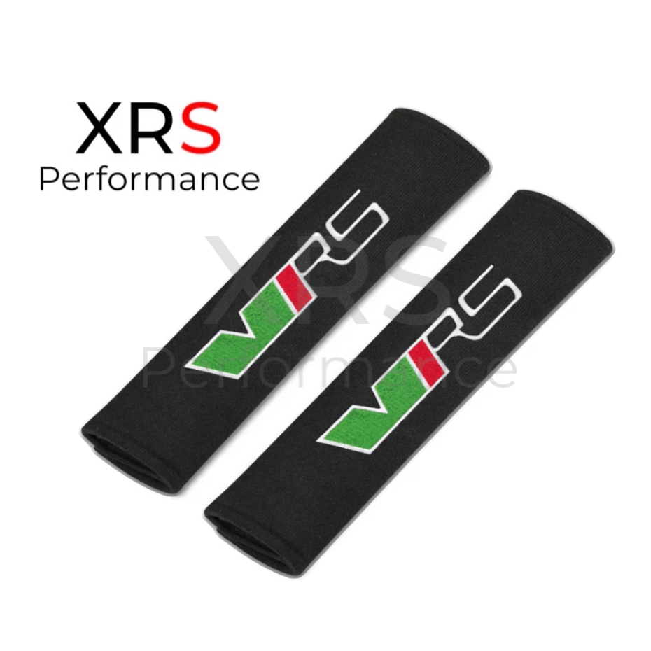 Skoda VRS Seat Belt Covers Pad Protectors x 2