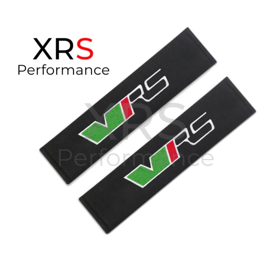 Skoda VRS Seat Belt Covers Pad Protectors x 2