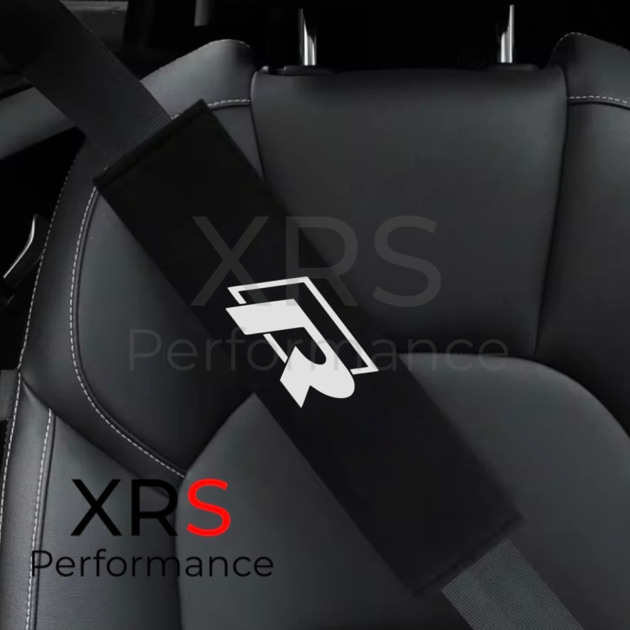 Volkswagen R R-Line Seat Belt Covers Pad Protectors x 2