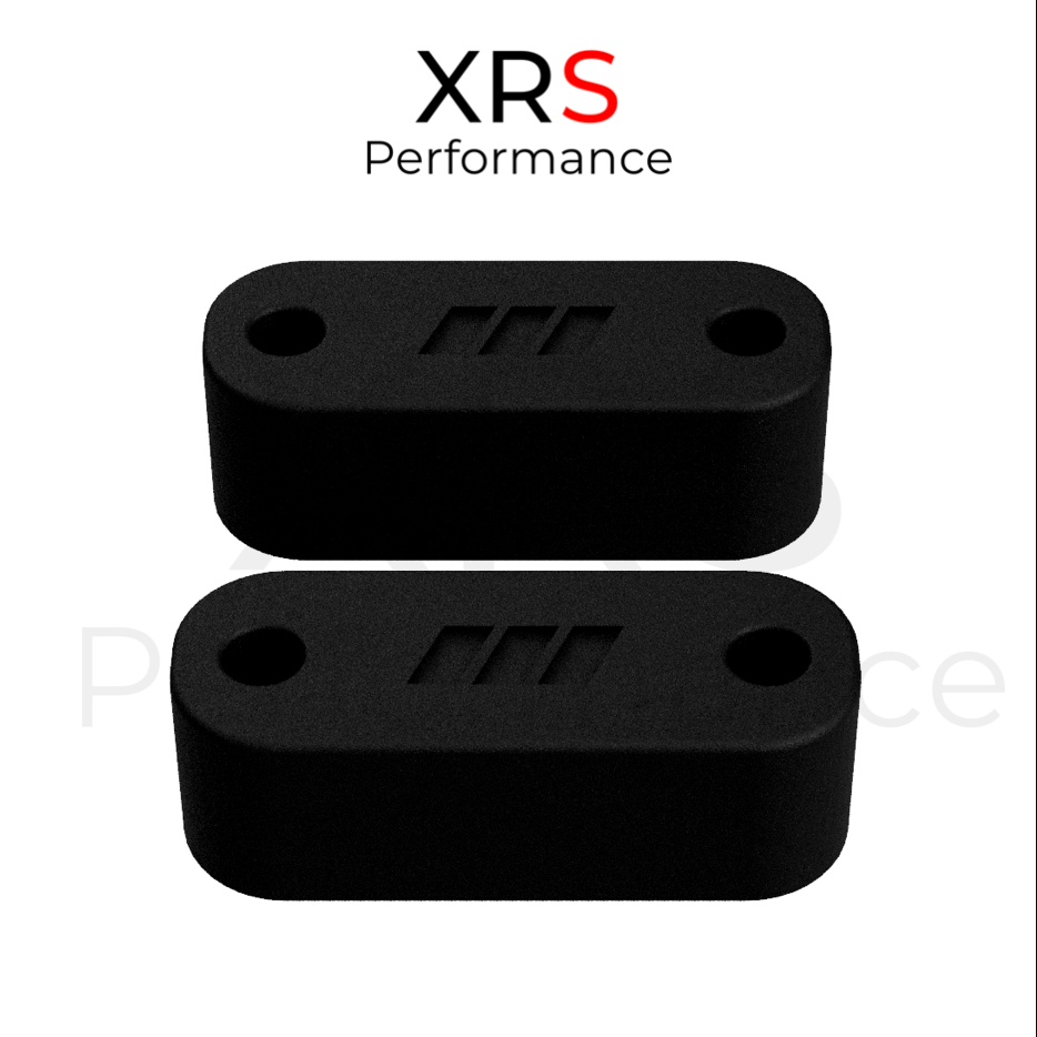 FORD FIESTA MK7 BONNET SPACER BLOCKS RISERS - RELEASE THE HEAT - 24MM - CARBON