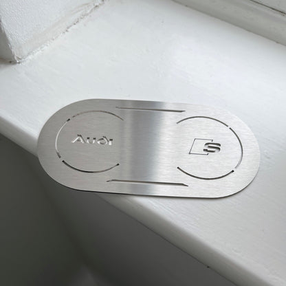 AUDI A3 S3 8V MK3 STAINLESS STEEL CUPHOLDER COVER