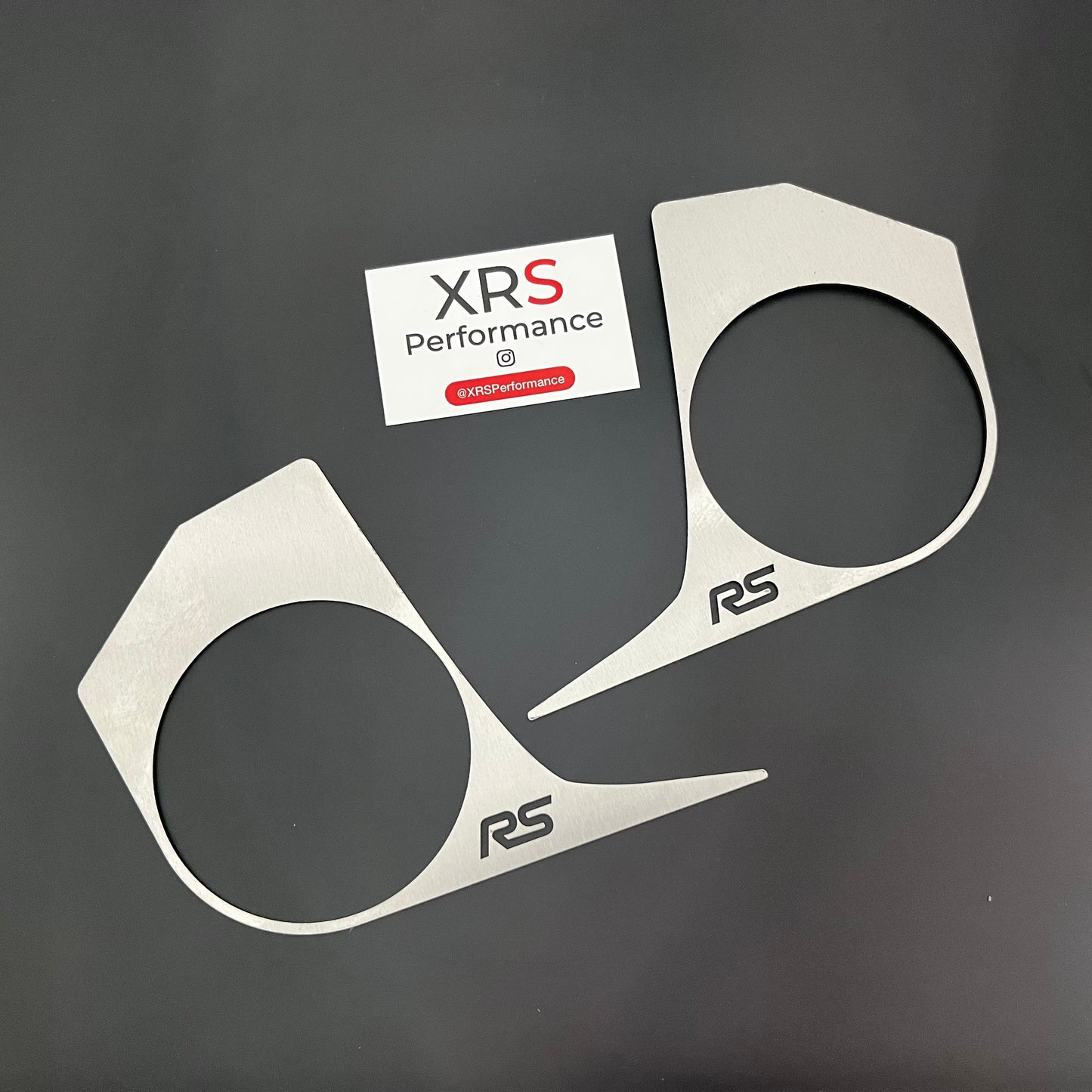 FORD TRANSIT CUSTOM RS DASH TRIM PAIR STAINLESS STEEL