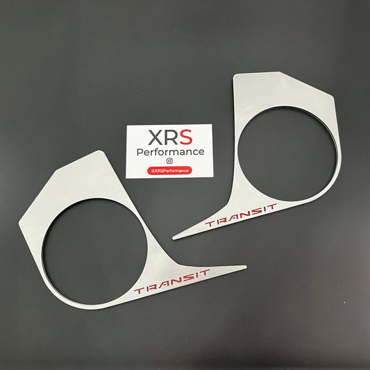 FORD TRANSIT CUSTOM DASH TRIM PAIR STAINLESS STEEL
