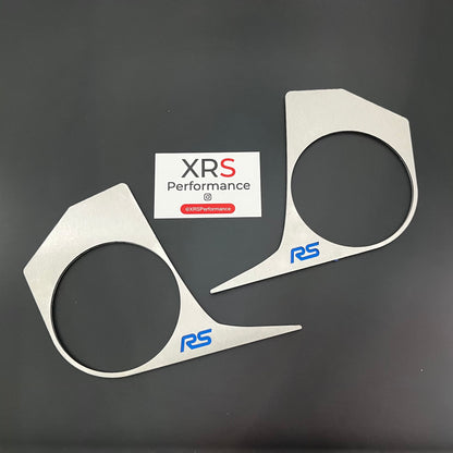 FORD TRANSIT CUSTOM RS DASH TRIM PAIR STAINLESS STEEL