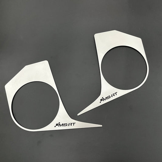 FORD TRANSIT CUSTOM DASH TRIM PAIR STAINLESS STEEL MSRT