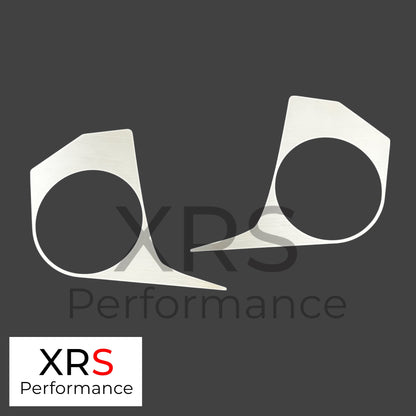FORD TRANSIT CUSTOM DASH TRIM PAIR STAINLESS STEEL