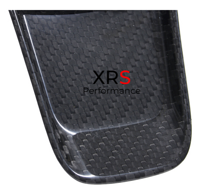 FIAT 500 595 695 ABARTH CARBON FIBRE STEERING WHEEL CHIN INSERT - GLOSS