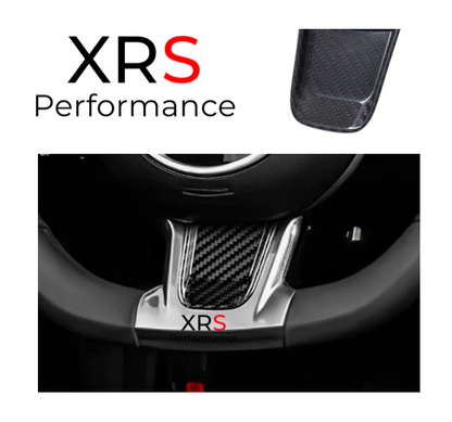 FIAT 500 595 695 ABARTH CARBON FIBRE STEERING WHEEL CHIN INSERT - GLOSS