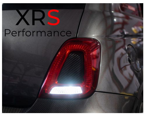 FIAT 500 595 695 CARBON REAR LIGHT INSERTS