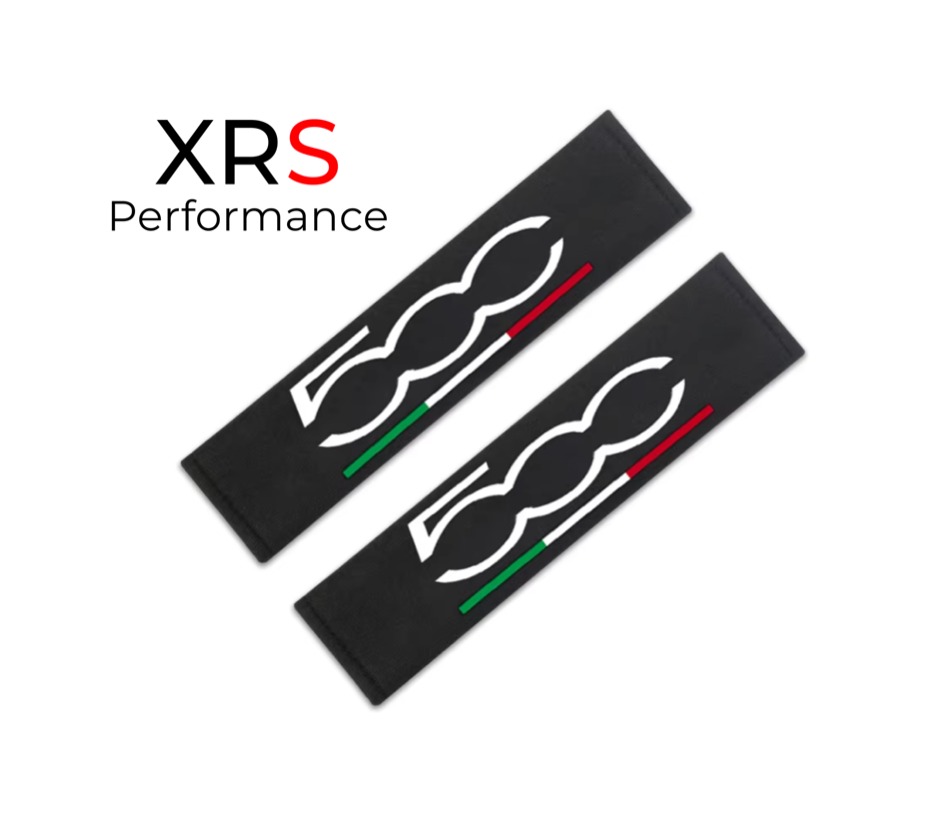 Fiat 500 Seat Belt Covers Pad Protectors x 2