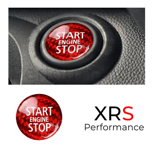 MINI R55 R56 RED CARBON START STOP BUTTON COVER