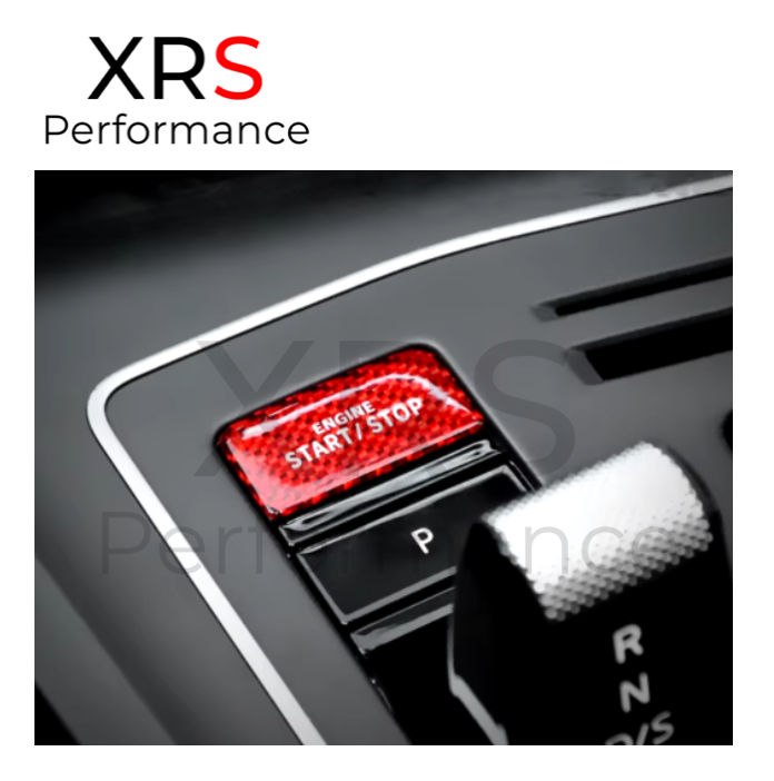 VW GOLF MK8 RED CARBON START STOP BUTTON COVER