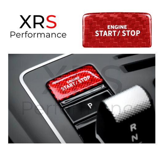 VW GOLF MK8 RED CARBON START STOP BUTTON COVER