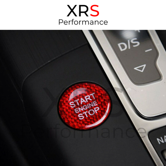 AUDI A4 A5 B8 S4 S5 RS4 RS5 RED CARBON START STOP BUTTON COVER
