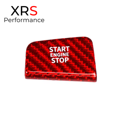BMW 5 SERIES G60 G61 RED CARBON START STOP BUTTON COVER