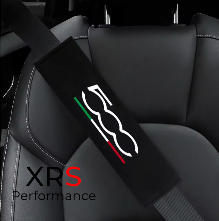Fiat 500 Seat Belt Covers Pad Protectors x 2