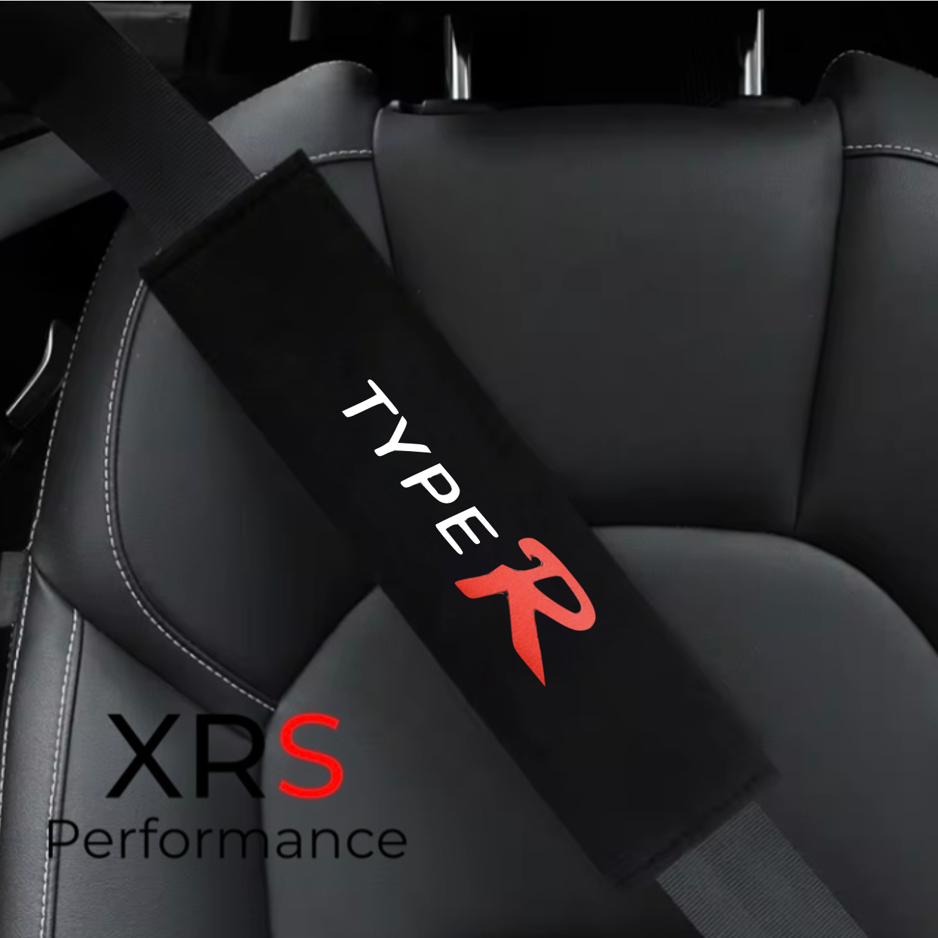 Honda Type R Seat Belt Covers Pad Protectors x 2