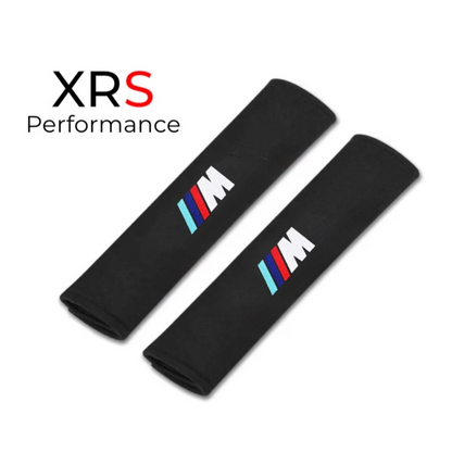 BMW M-Sport Seat Belt Covers Pad Protectors x 2