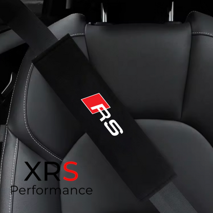Audi RS Seat Belt Covers Pad Protectors x 2